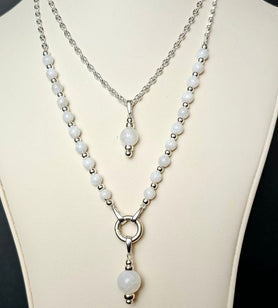 LAYERED MOONSTONE NECKLACE