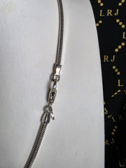 Ann King sterling silver bamboo pendant necklace