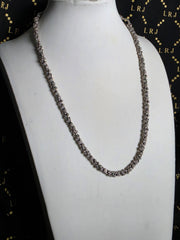 Barbara Bixby 18-inch sterling silver floral link chain necklace