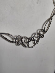 Carolyn Pollack R Moon Native American Sterling Silver Statement Collar Necklace