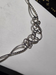 Carolyn Pollack R Moon Native American Sterling Silver Statement Collar Necklace