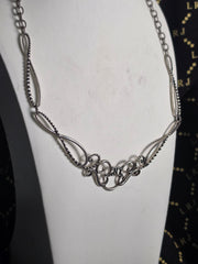 Carolyn Pollack R Moon Native American Sterling Silver Statement Collar Necklace