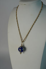 Gold-Plated Globe Pendant Necklace