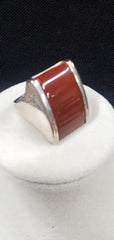 Massive JAI by John Hardy Sterling Silver &amp; 14K Carnelian Statement Ring — 21.91g