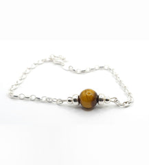 YELLOW TIGER EYE MINIMALIST BRACELET