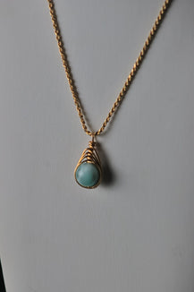 Green Moonstone- One-of-a-kind pendant Necklace