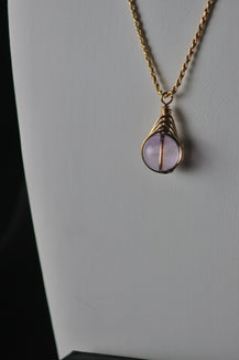 Rose Quartz - One-of-a-kind Pendant Necklace