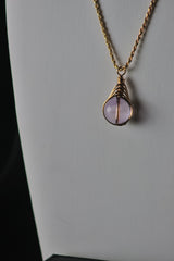 Rose Quartz - One-of-a-kind Pendant Necklace