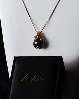 Kyanite Wire Wrap Pendant Necklace