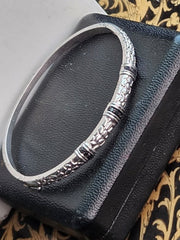 Sterling Silver Ornate Bangle