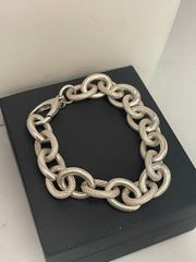 Sterling Silver Charm Bracelet – 7.5 Inches Long