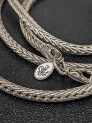 30-Inch Sterling Silver Foxtail Chain Necklace