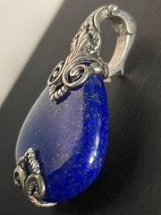 Carolyn Pollack sterling silver lapis lazuli reversible pendant