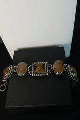 Whitney Kelly Sterling Silver Tiger’s Eye Multi-Stone Bracelet