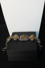 Whitney Kelly Sterling Silver Tiger’s Eye Multi-Stone Bracelet