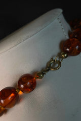 Vintage Baltic Amber Bead Necklace