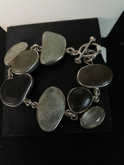 The Dreamer Sterling Silver Multi-Stone Bracelet – Margaret Thurman, Vintage – product image 1