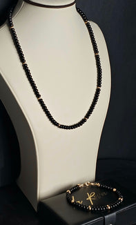 Black Onyx Gold Set