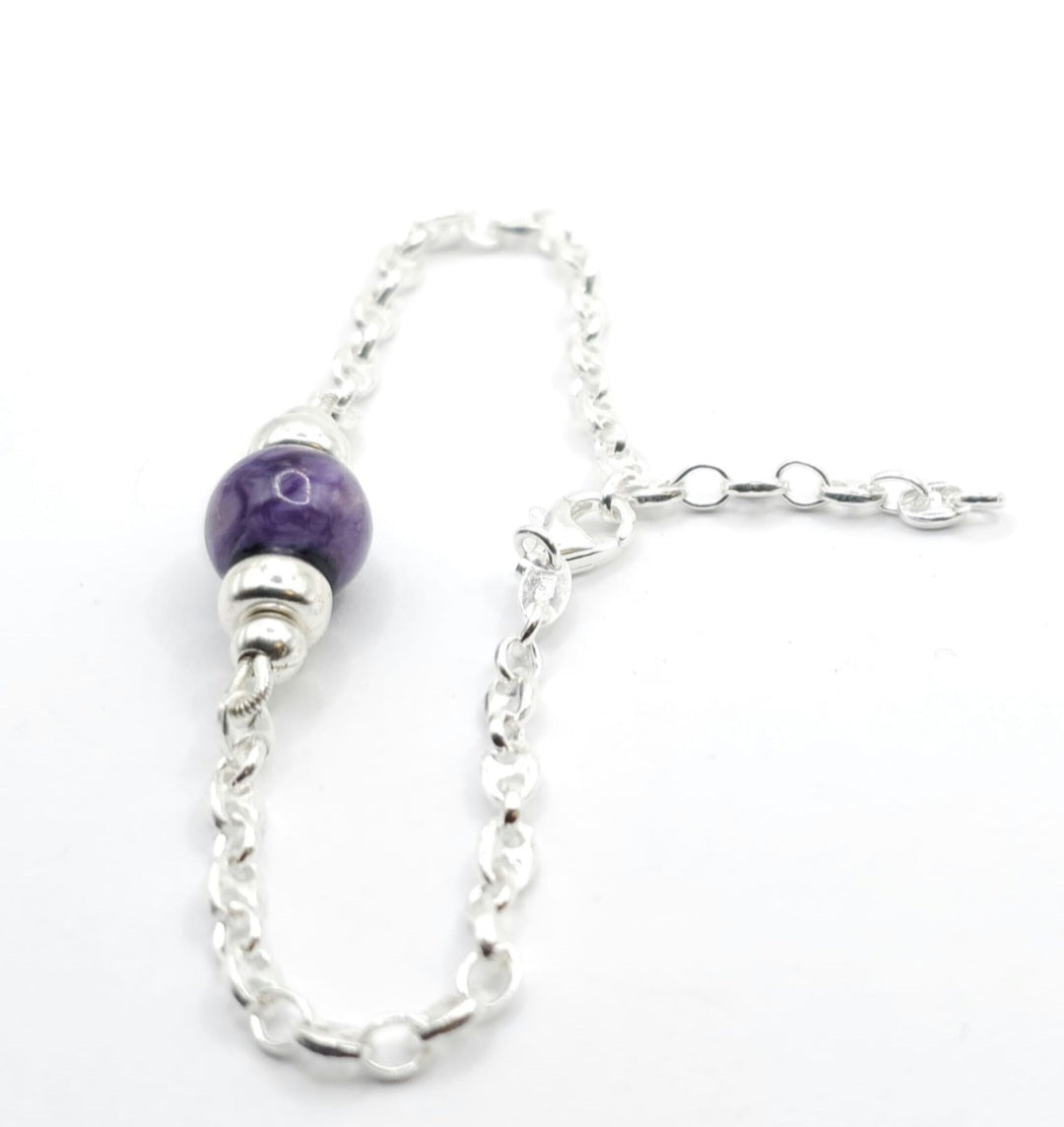 CHAROITE MINIMALIST BRACELET