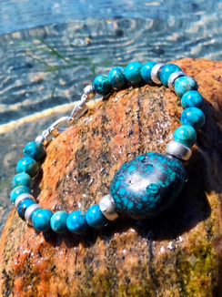 Riverbed Matrix Turquoise Bracelet