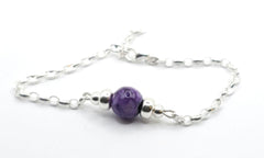 CHAROITE MINIMALIST BRACELET