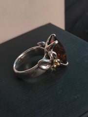 Sterling Silver 18k Ann King ring
