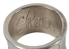 Shawn Killinger “Hear My Soul Speak” Signed Sterling Silver Wide Band Ring – QVC – Size 9